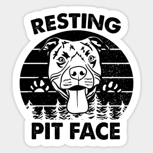 Resting Pit Face Sticker